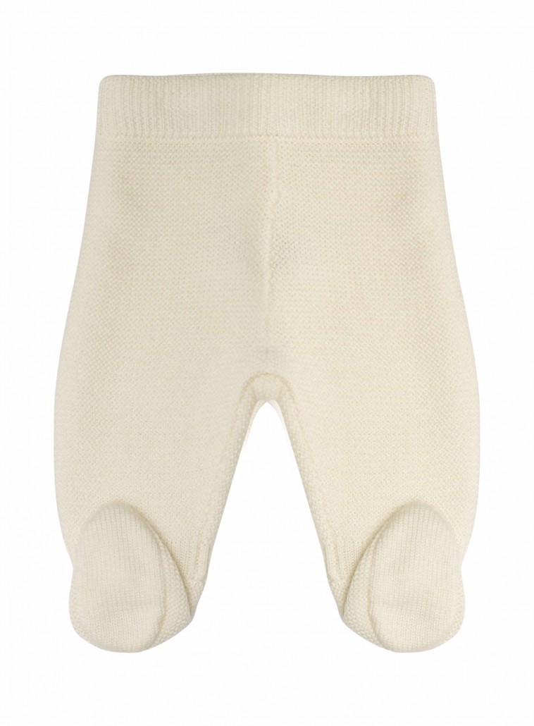 Newborn Oat Pants W. Feet - Serendipity → Luksusbaby.com